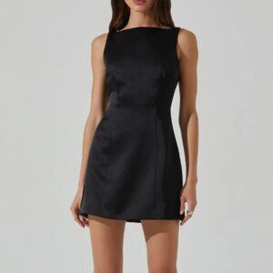 ASTR the Label Alisanne Mini Dress in Black - NEW
